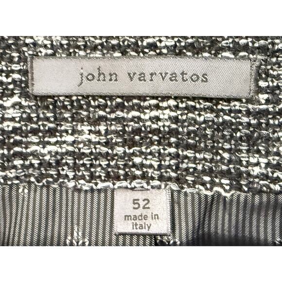 John Varatos Men's Textured Woven Blazer Sport Coat Hook & Eye Closure Modern 52 - Picture 9 of 11